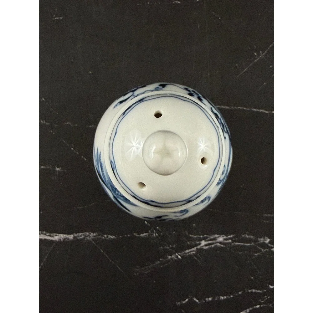 VTG Blue Danube Blue Onion Pattern Pepper Shaker Rectangle Stamp 5in